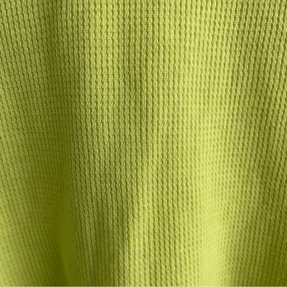 American Eagle AE lime green long sleeve waffle knit top, size S - Picture 5 of 5